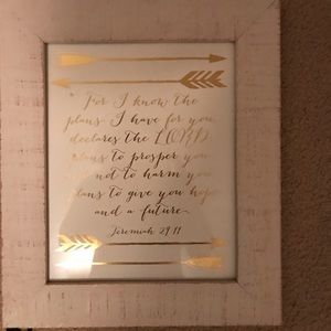 Jeremiah 29:11 Bible Verse with frame